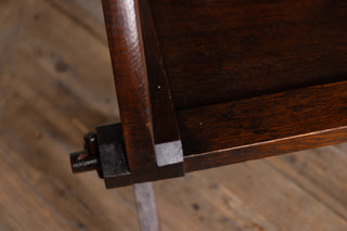 Antique Edwardian Gothic Style Solid Oak Handcarved Church Chairs