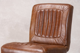 Jenson Distressed Leather Bar Stools