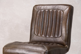 Jenson Distressed Leather Bar Stools