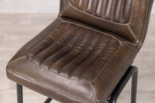 Jenson Distressed Leather Bar Stools