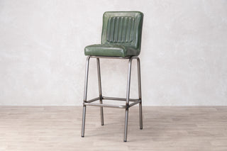 Jenson Distressed Leather Bar Stools