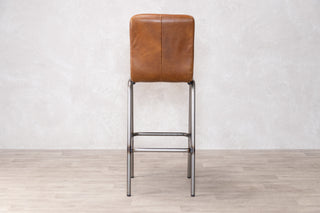 Jenson Distressed Leather Bar Stools