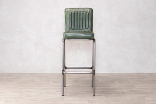 Jenson Distressed Leather Bar Stools