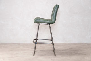 Jenson Distressed Leather Bar Stools