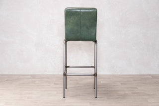Jenson Distressed Leather Bar Stools