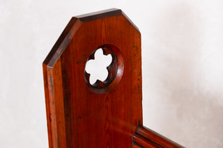 Gothic Style Pitch Pine 150cm Church Pew Hall Seat