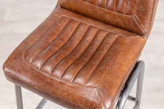 Jenson Distressed Leather Bar Stools