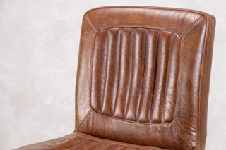 Jenson Distressed Leather Bar Stools