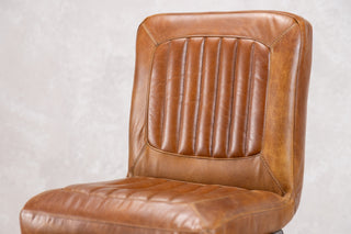 Jenson Distressed Leather Bar Stools