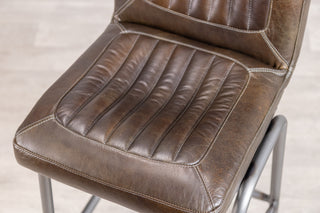 Jenson Distressed Leather Bar Stools