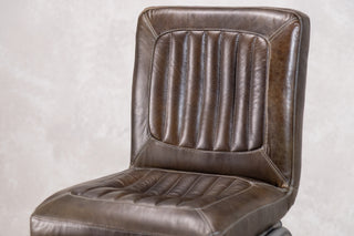 Jenson Distressed Leather Bar Stools