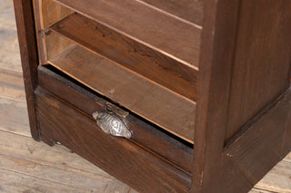 Vintage Tambour Front Filing Cabinet