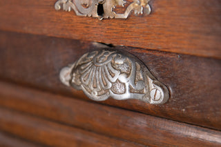 Vintage Tambour Front Filing Cabinet