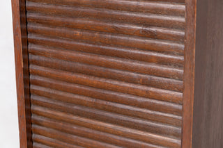 Vintage Tambour Front Filing Cabinet