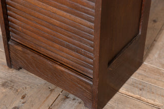 Vintage Tambour Front Filing Cabinet