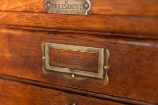 1930’s Vintage Oak Filing Cabinet