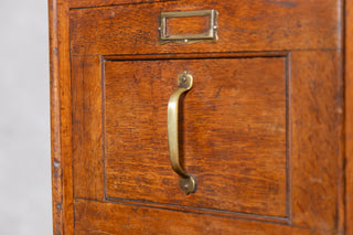 1930’s Vintage Oak Filing Cabinet