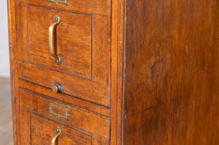 1930’s Vintage Oak Filing Cabinet