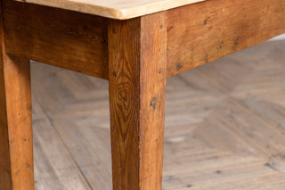 Large Wooden Posing Serving Table