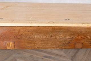 Large Wooden Posing Serving Table