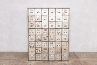 1950’s Industrial Bank of Metal Drawers