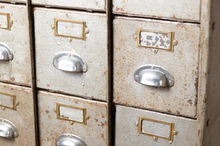 1950’s Industrial Bank of Metal Drawers