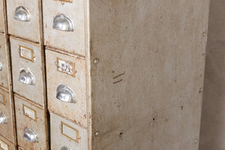 1950’s Industrial Bank of Metal Drawers