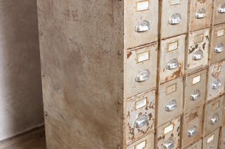 1950’s Industrial Bank of Metal Drawers