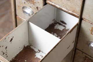 1950’s Industrial Bank of Metal Drawers