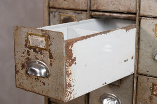 1950’s Industrial Bank of Metal Drawers