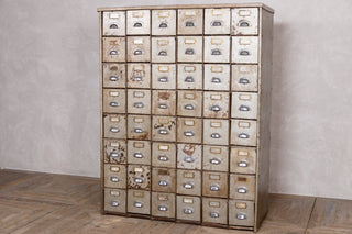 1950’s Industrial Bank of Metal Drawers