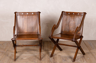 Pair of Gothic Style Hall Chairs