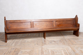 Traditional Vintage Church Pews with Gothic Design