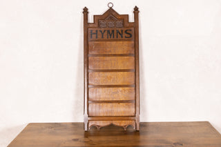 Vintage Wooden Hymn Board with Numbers