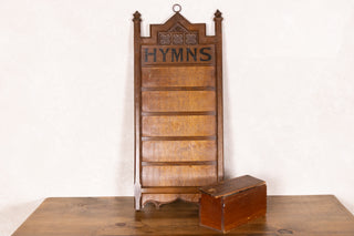Vintage Wooden Hymn Board with Numbers