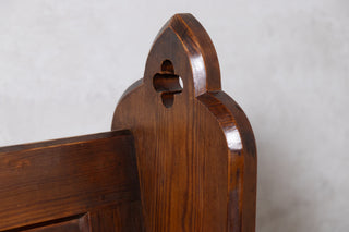 Traditional Vintage Church Pews with Gothic Design