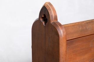 Traditional Vintage Church Pews with Gothic Design