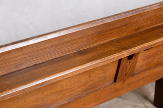 Traditional Vintage Church Pews with Gothic Design
