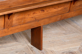 Traditional Vintage Church Pews with Gothic Design