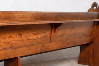 Traditional Vintage Church Pews with Gothic Design