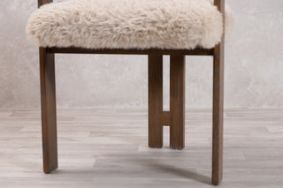 Vermont Faux Fur Dining Chair