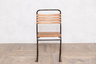 Set of 10 Vintage Brown Stacking Chairs