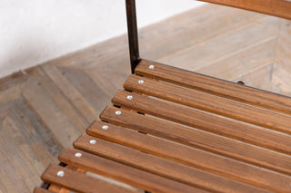 Set of 10 Vintage Brown Stacking Chairs