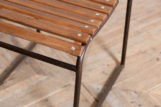 Set of 10 Vintage Brown Stacking Chairs