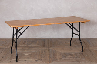 Pine Folding Trestle Table