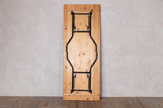 Pine Folding Trestle Table