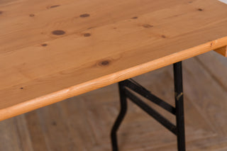 Pine Folding Trestle Table