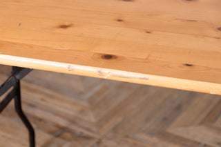 Pine Folding Trestle Table