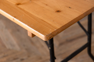 Pine Folding Trestle Table