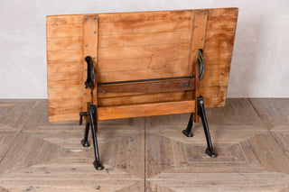 Height Adjustable Vintage Industrial Folding Table